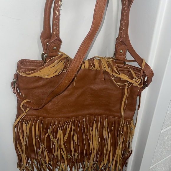Steve Madden Fringe Tote Fair Condition - Picture 2 of 8